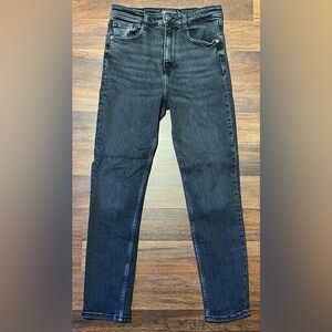 ZARA high rise straight jeans